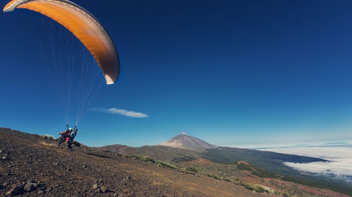 Parapendio a Tenerife, Spagna