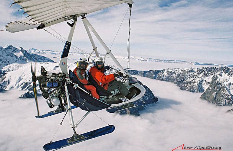 Volo in ultraleggero sull'Alpe d'Huez