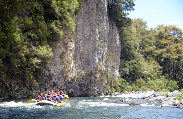 Rafting nel fiume Tongariro vicino a Taupo