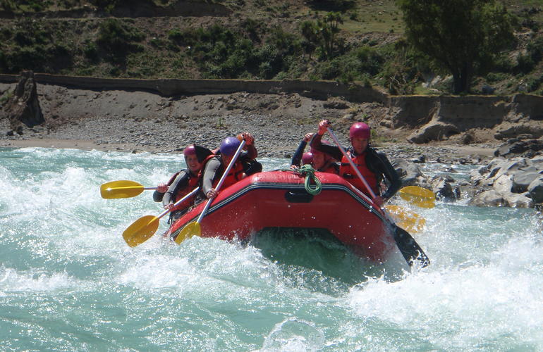 Rafting sul fiume Waiau, Hanmer Springs.