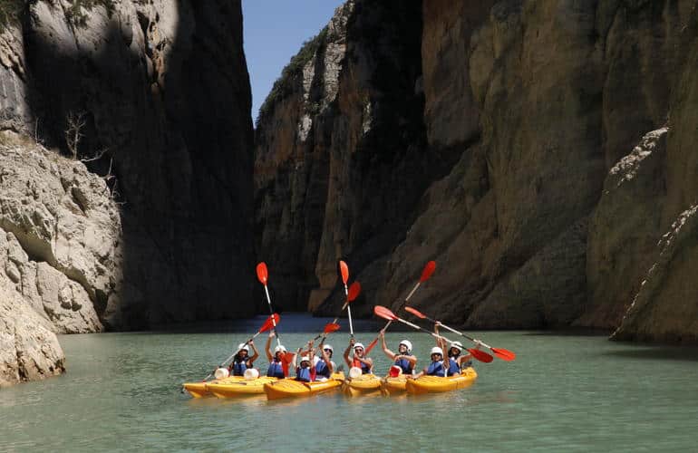 kayak sul Congost de Montrebei, Spagna